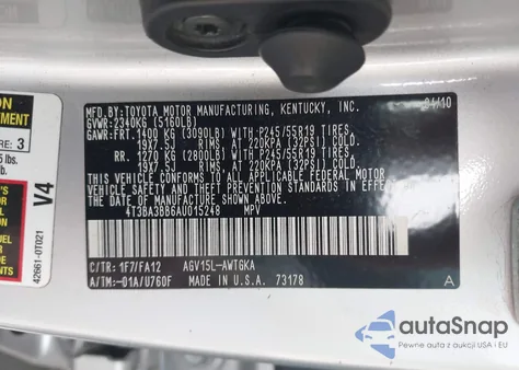 2010 Toyota Venza from USA, damaged, VIN 4T3BA3BB6AU015248